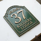 Kildare — Custom Cast Aluminum Address Plaque | Ridgeco House Number Sign