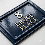 Cast Aluminum House Number Plaque – Traditional Address Sign | Ridgeco Design