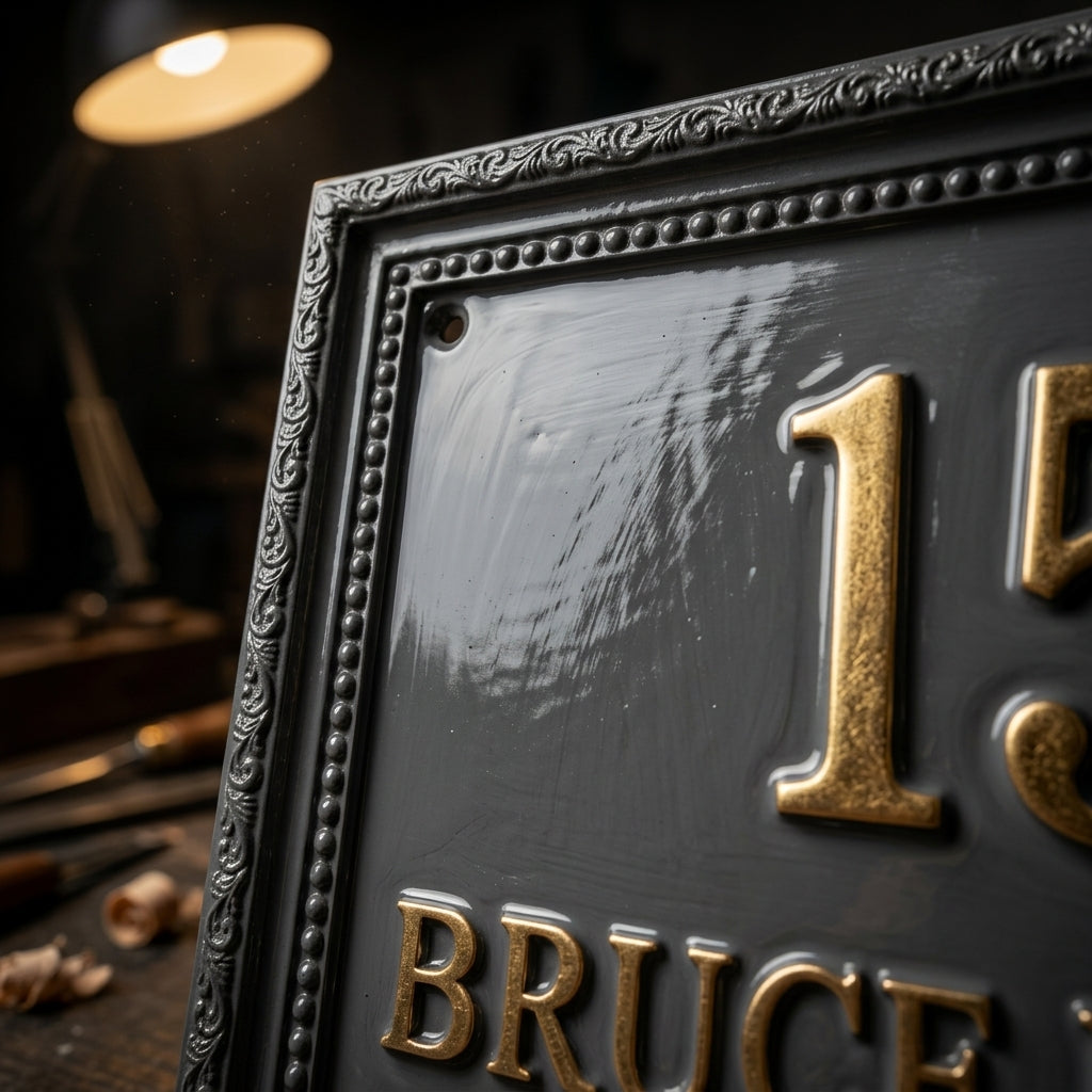 The Sterling Heritage — Cast Aluminum Address Plaque
