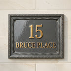 The Sterling Heritage — Cast Aluminum Address Plaque