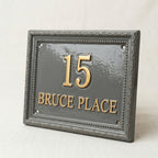 The Sterling Heritage — Cast Aluminum Address Plaque