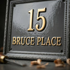 The Sterling Heritage — Cast Aluminum Address Plaque