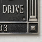 Aurelia Cast Aluminum House Number Plaque – Custom Address Sign | Ridgeco