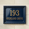 Cast Aluminum House Number Plaque – Traditional Address Sign
