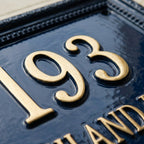 Cast Aluminum House Number Plaque – Traditional Address Sign