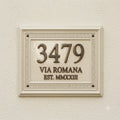 Classical Roman House Number Plaque | Custom Cast Aluminum Address Sign