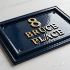 Cast Aluminum House Number Plaque – Traditional Address Sign | Ridgeco Design