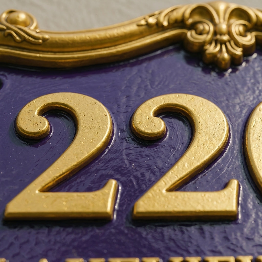 Handcrafted Cast Aluminum Address Plaque – Custom House Number Sign | RidgeCo