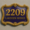 Handcrafted Cast Aluminum Address Plaque – Custom House Number Sign | RidgeCo