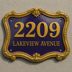 Handcrafted Cast Aluminum Address Plaque – Custom House Number Sign | RidgeCo