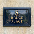Cast Aluminum House Number Plaque – Traditional Address Sign | Ridgeco Design