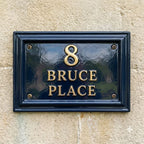Cast Aluminum House Number Plaque – Traditional Address Sign | Ridgeco Design