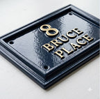 Cast Aluminum House Number Plaque – Traditional Address Sign | Ridgeco Design