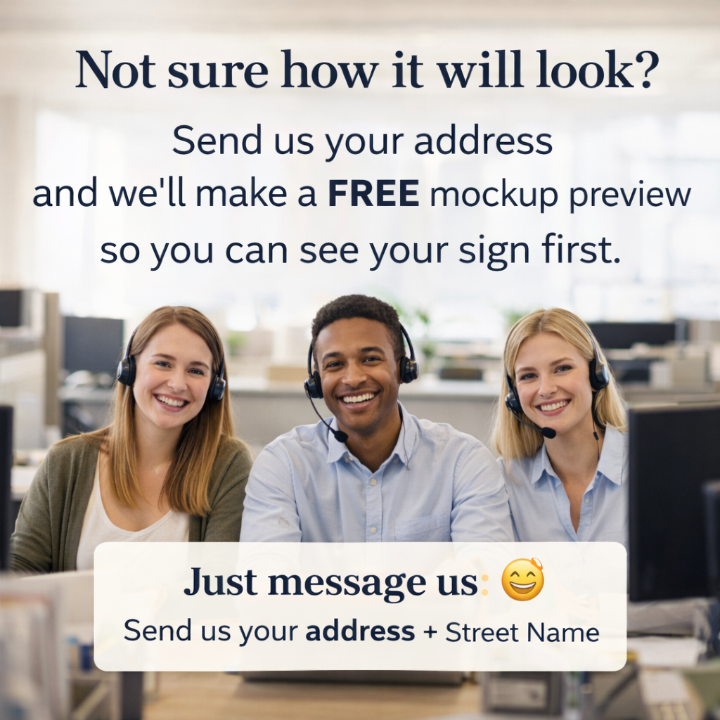 Cast Aluminum House Number Plaque – Traditional Address Sign
