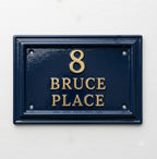 Cast Aluminum House Number Plaque – Traditional Address Sign | Ridgeco Design
