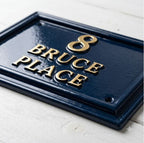 Cast Aluminum House Number Plaque – Traditional Address Sign | Ridgeco Design