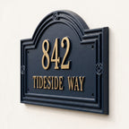Tideline – Handcrafted Cast Aluminum Address Plaque