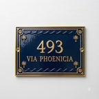 Phoenicia Heritage Cast Aluminum Address Plaque – Handmade Custom House Sign