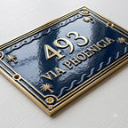 Phoenicia Heritage Cast Aluminum Address Plaque – Handmade Custom House Sign