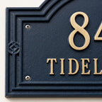 Tideline – Handcrafted Cast Aluminum Address Plaque