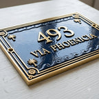 Phoenicia Heritage Cast Aluminum Address Plaque – Handmade Custom House Sign