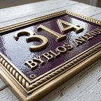 Cast Aluminum House Number Plaque | Custom Address Sign | RidgeCo