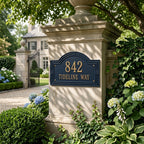 Tideline – Handcrafted Cast Aluminum Address Plaque