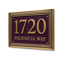 Custom Cast Aluminum House Number Plaque | Personalized Address Sign