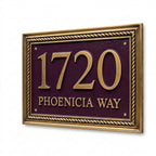 Custom Cast Aluminum House Number Plaque | Personalized Address Sign