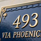 Phoenicia Heritage Cast Aluminum Address Plaque – Handmade Custom House Sign