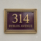 Cast Aluminum House Number Plaque | Custom Address Sign | RidgeCo