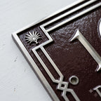 Custom Cast Aluminum House Number Plaque | Personalized Address Sign