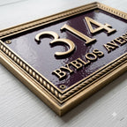 Cast Aluminum House Number Plaque | Custom Address Sign | RidgeCo