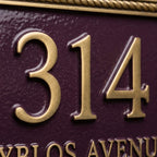 Cast Aluminum House Number Plaque | Custom Address Sign | RidgeCo