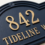 Tideline – Handcrafted Cast Aluminum Address Plaque