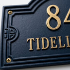 Handcrafted Cast Aluminum Address Plaque | Atlantis Collection