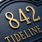 Handcrafted Cast Aluminum Address Plaque | Atlantis Collection