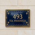 Phoenicia Heritage Cast Aluminum Address Plaque – Handmade Custom House Sign