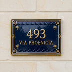 Phoenicia Heritage Cast Aluminum Address Plaque – Handmade Custom House Sign