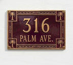 Phoenicia Heritage Cast Aluminum Address Plaque | Personalized House Number Sign